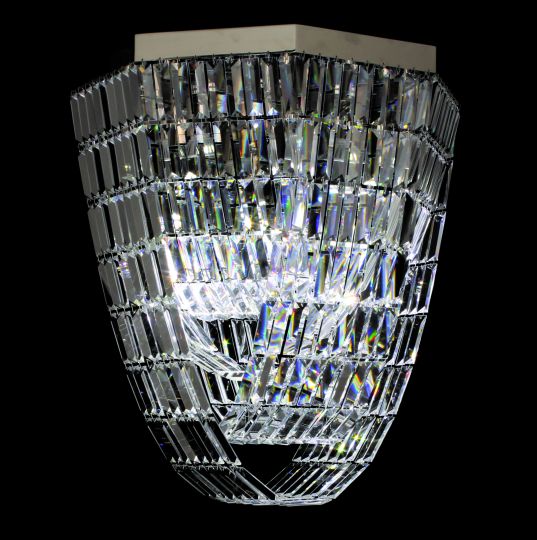 Impex ST005048-OCT-CH Crystal Art Series Decorative 8 Light Chrome Ceiling Light