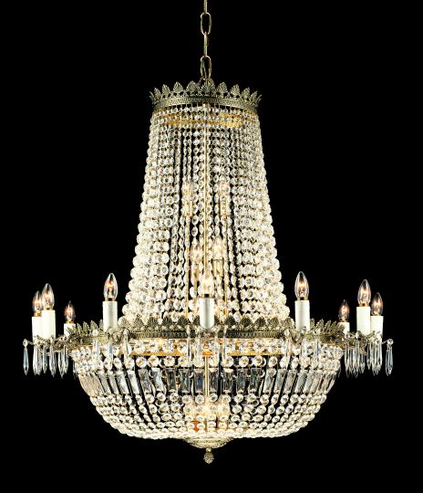 Impex ST00753-30 Hamburg  Series Decorative 30 Light Crystal Ceiling Light