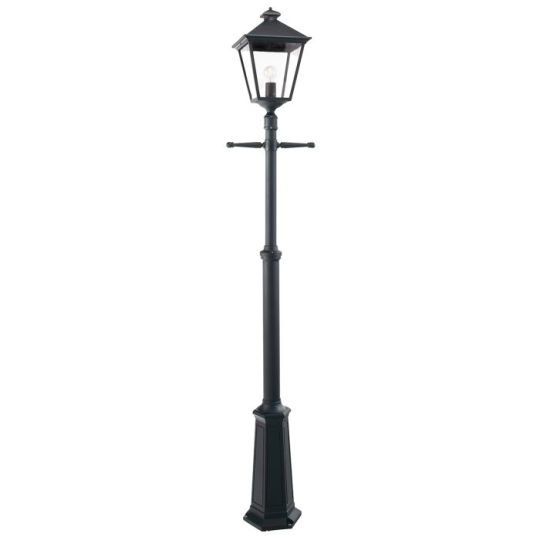 Norlys Turin Grande 1 Light Signal Post - Black 