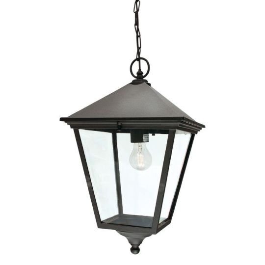 Norlys Turin Grande 1 Light Chain Lantern - Black 