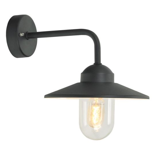 Norlys Vansbro 1 Light Wall Lantern Black     