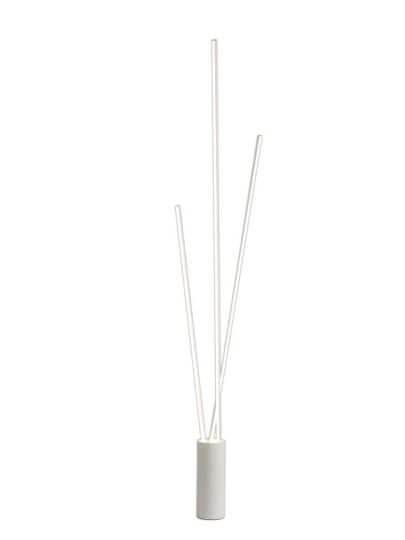 Mantra Vertical 3 Light Floor Lamp 60W LED 3000K 3600lm Dimmable White 3yrs Warranty