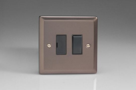 Plug Sockets Dimmers Cooker BT TV Pewter Black CPB Light Switches Fuse 