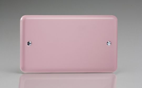 Varilight Rose Pink Double Blank Plate (XYDB.RP)