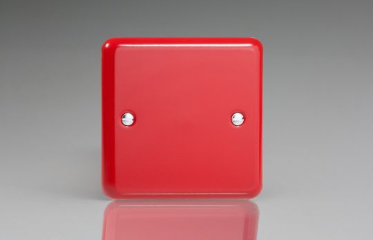 Varilight Pillar Box Red Single Blank Plate (XYSB.PR)