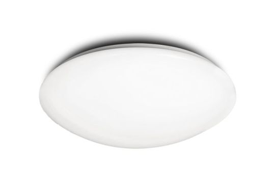 Mantra Zero E27 Flush Ceiling/Wall 3x20W Medium White Acrylic