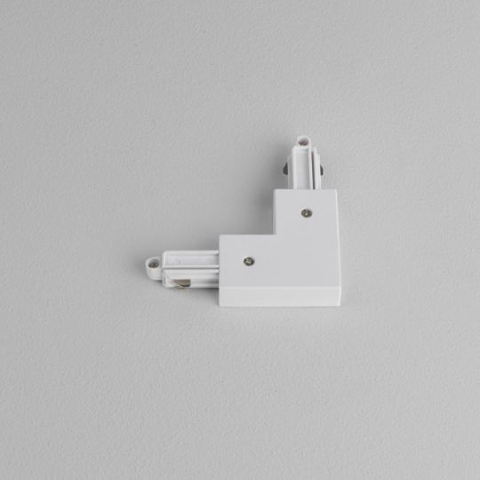 Astro Track 90° Corner Connector Right Track in Matt White