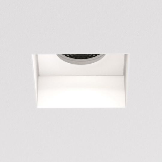 Astro Trimless Square Fixed Indoor Downlight in Matt White