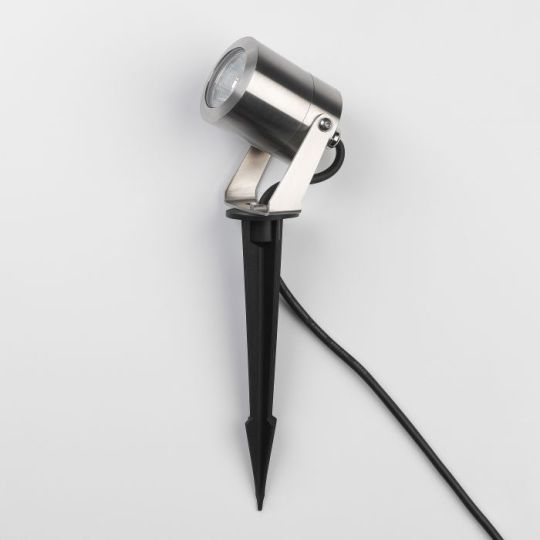 Astro Skye Spike Spot Coastal Ground Light in Brushed Stainless Steel