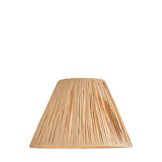 Lyra 25cm Tapered Shade in Natural Raffia Shade