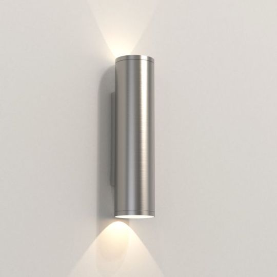 Astro Ava 300 Coastal Coastal Wall Light in Brushed Stainless Steel
