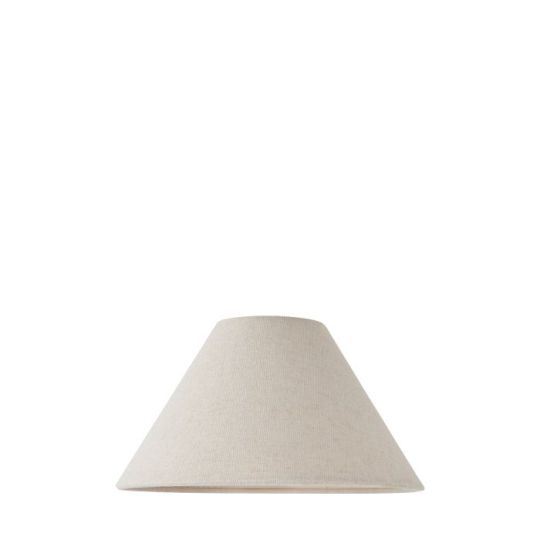 Avalon 22cm Tapered Shade in Natural Faux Linen Shade