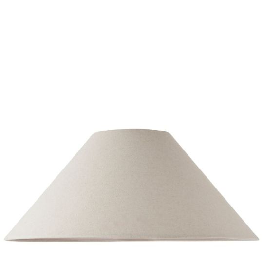 Avalon 52cm Tapered Shade in Natural Faux Linen Shade