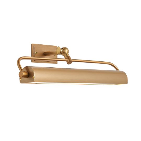 Endon Nantes Rechargeable Picture Light in Warm Brass Plate & Frosted Pc