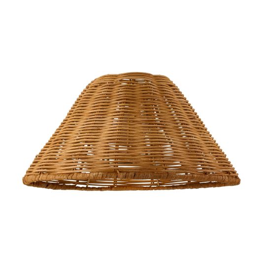 Endon Rattan 22cm Tapered Shade in Dark Rattan