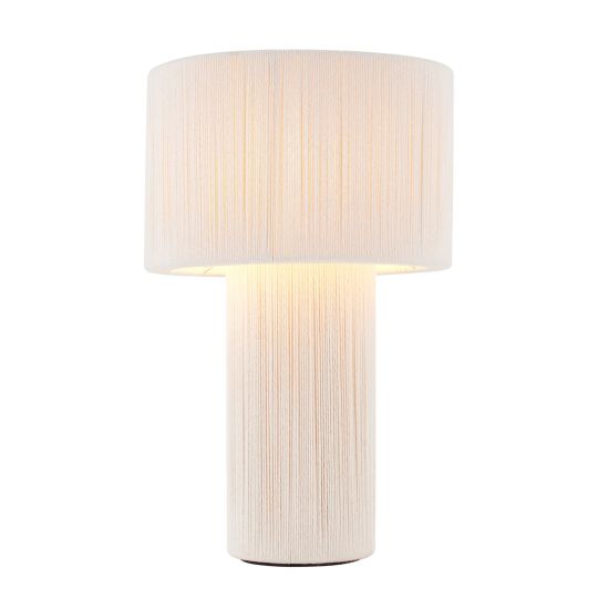 Endon Noah Table in Cream Cotton