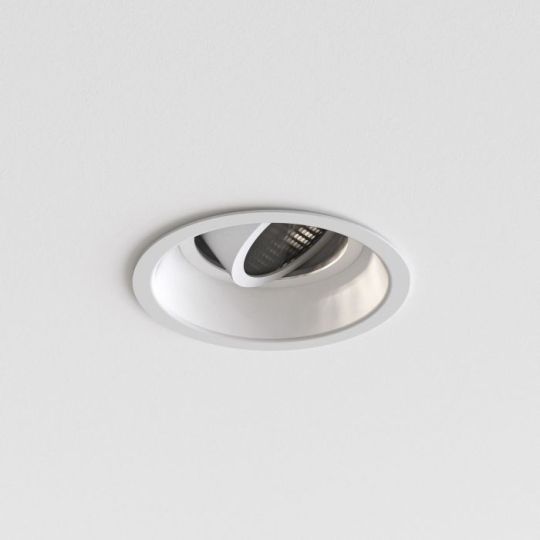 Astro Minima Slimline Round Adjustable Fire-Rated Indoor Downlight in Matt White