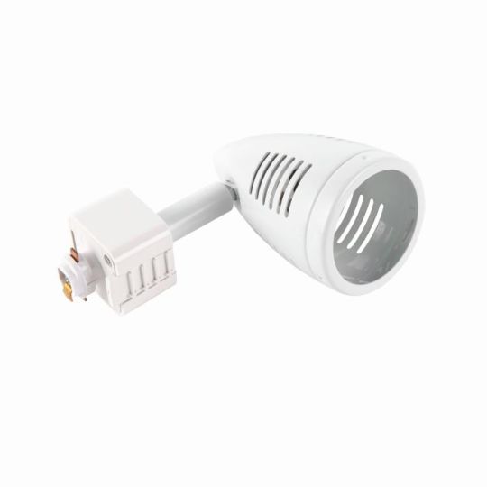 Saxby Bullett Track Head 50W in Gloss White Paint & Gloss White Pc