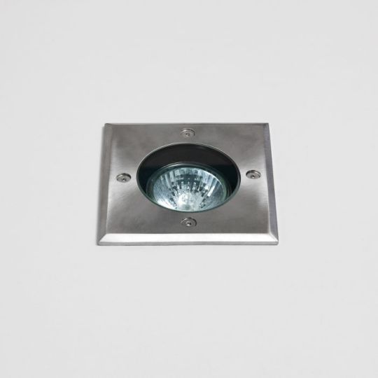 Astro Gramos Square Outdoor Ground Light in Brushed Stainless Steel