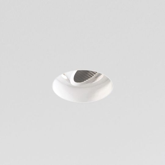 Astro Trimless Round Adjustable Indoor Downlight in Matt White