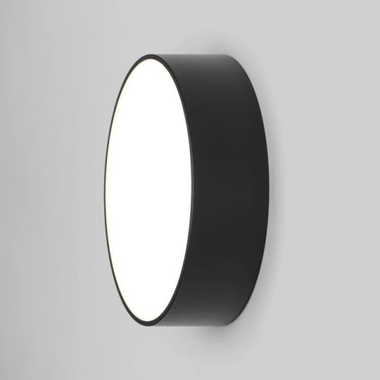 Astro Kea 250 Round Outdoor Wall Light in Textured Black