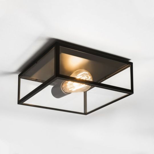 Astro Bronte Outdoor Ceiling Light in Matt Black