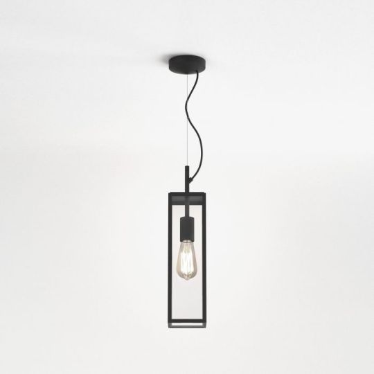 Astro Harvard Pendant Outdoor Pedant in Textured Black
