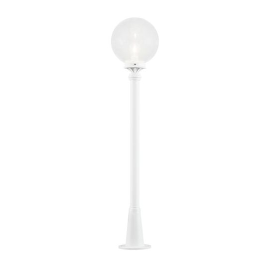 Konstsmide 498-250 Matt White Orion - Lacquered Aluminium/Clear Glass (25x25x118)