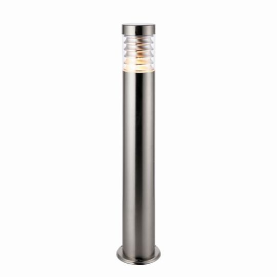 Saxby Equinox Bollard Ip44 60W in Marine Grade Brushed Stainless Steel & Clear Pc