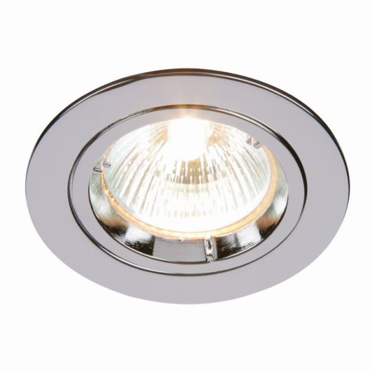 Saxby Cast Fixed 50W in Chrome Effect Plate
