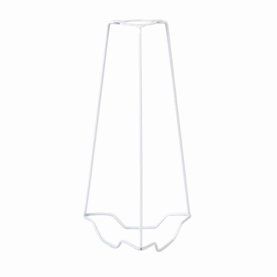 Shade Carrier 9 Inch in Gloss White Shade