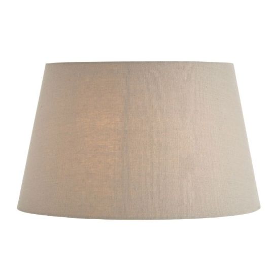 Interiors 1900 Cici 1Lt Shade in Grey Linen Mix Fabric