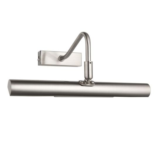 Linton 2 Light Wall Lamp in Satin Chrome Plate Finish