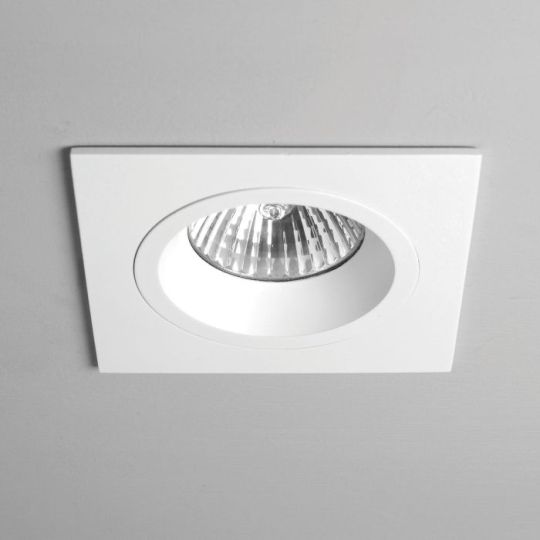 Astro Taro Square Fire-Rated Indoor Downlight in Matt White