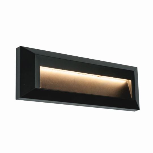 Saxby Severus Landscape Indirect Ip65 2W in Black Abs Plastic & Clear Pc