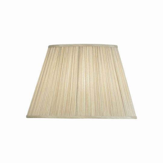 Tiffany Kemp 1Lt Shade in Beige Fabric & Gloss White