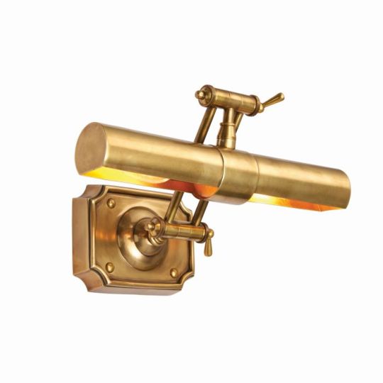 Tiffany Winchester 2Lt Wall in Solid Brass