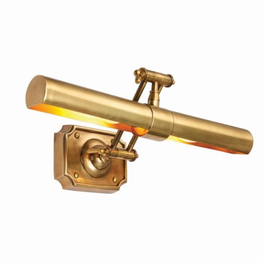 Tiffany Winchester 2Lt Wall in Solid Brass