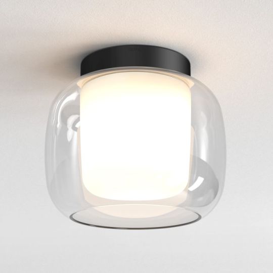 Astro Aquina Ceiling 240 Bathroom Ceiling Light in Matt Black