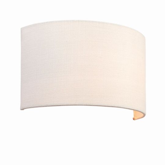 Obi Wall Light in Vintage White Linen Shade