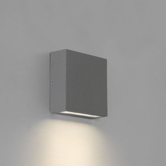 Astro Elis Single LED Outdoor Wall Light in Textured Grey