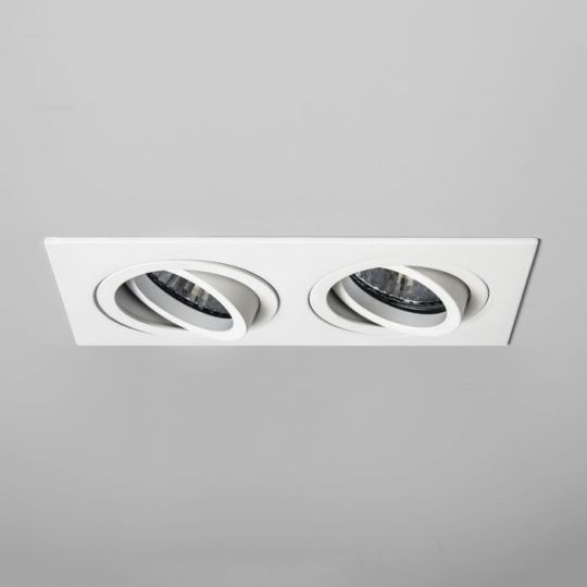 Astro Taro Twin Fire-Rated Indoor Downlight in Matt White