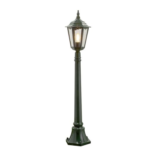 Konstsmide 7215-600 Green Firenze - Lacquered Aluminium/ Clear Glass (23.5x23.5x120)