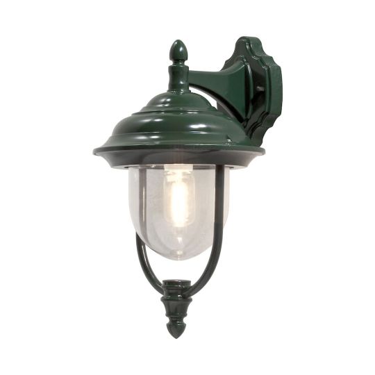 Konstsmide 7222-600 Green Parma - Lacquered Aluminium/ Clear Glass (24x29x46)