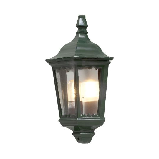 Konstsmide 7229-600 Green Firenze - Lacquered Aluminium/ Clear Glass (25x16x44.5)