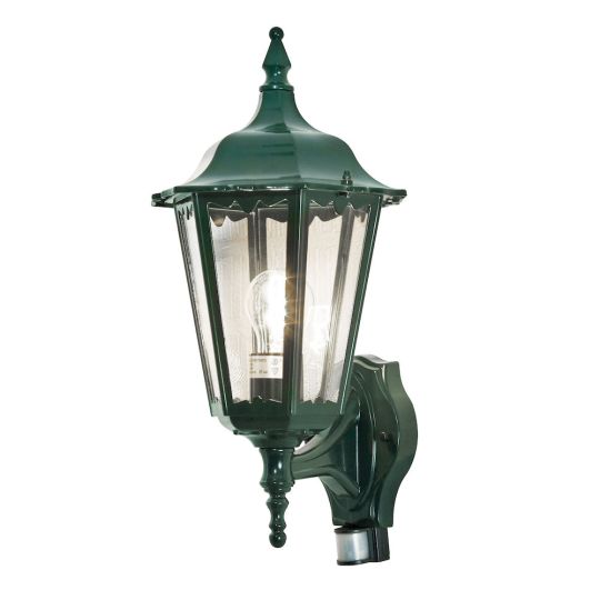 Konstsmide 7236-600 Green Firenze - Lacquered Aluminium/ Clear Glass/ Sensor (23x29x48)