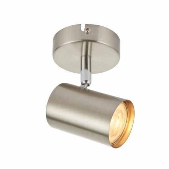 Saxby Arezzo 1Lt Satin 7W in Satin Chrome Effect & Chrome Effect Plate
