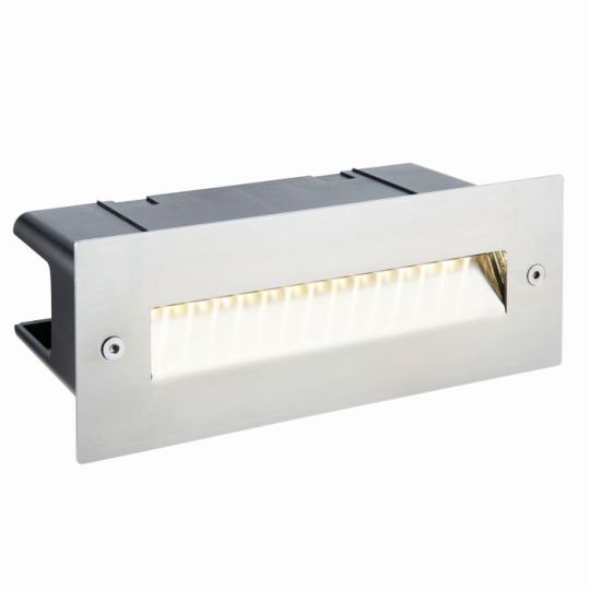 Saxby Seina Guide Ip44 2W in Marine Grade Brushed Stainless Steel & Frosted Pc