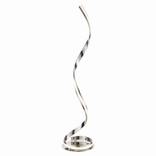 Endon Aria 1lt Floor in Chrome Plate & White Acrylic