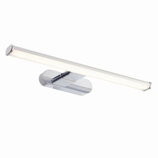 Endon Moda 1lt Wall in Chrome Effect & Frosted Plastic